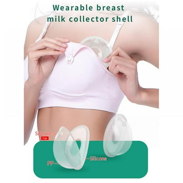 Breast Shells, Nursing Cups, Milk Saver, Protect Sore Nipples for Breastfeeding, Collect Breastmilk Leaks for Nursing Moms, Soft and Flexible Silicone Material, Reusable, 2-Pack
