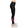 thumbnail image 1 of Tstars Breast cancer awareness legging ribbon hope Hope Black X-Large, 1 of 6