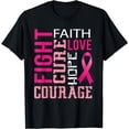 thumbnail image 1 of Breast cancer awareness tee for women Faith T-Shirt, 1 of 3