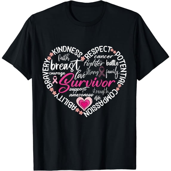 Breast cancer survivor month Support Breast Cancer Awareness T-Shirt