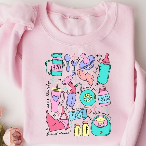 Breastfeeding A Labor Of Love, Breastfeeding, Mother's Day Sweatshirt, New Mom Mother's Day Gift, Breastfeeding Mom TeeFull Size S-5XL
