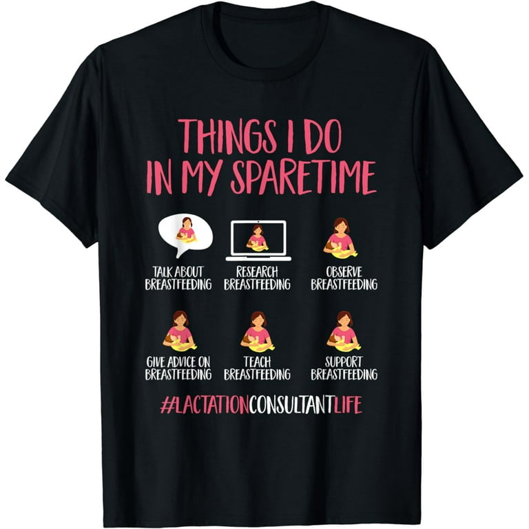 Vintage Breastfeeding T Shirts Breastfeeding Spare Time Lactation
