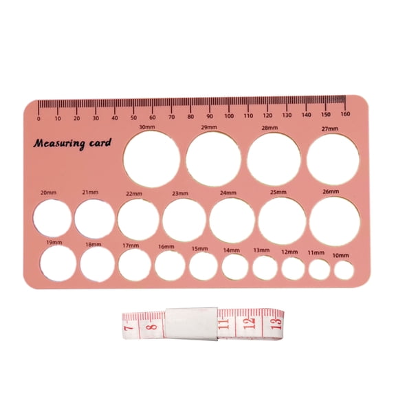 Breastpump Flange Measurement Tool Nipple Shielding Ruler Grade Silicone Nipple Sizing Ruler with 21 Size Diameter