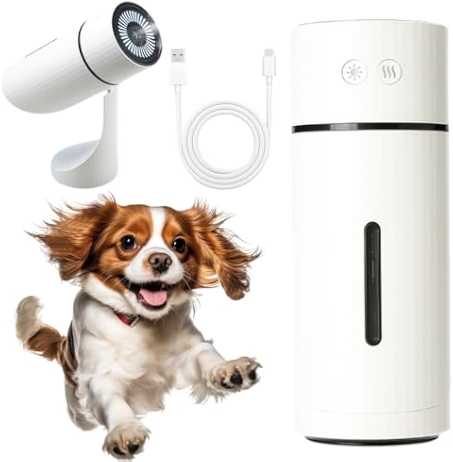 Breath 2.0 Dog Humidifier - 100% Pet-Safe,No Risks, Breath 2.0 Humidifier,Mini Dog Humidifiers with Whisper-Quiet/90° Adjustable Mist,Creates a Safe,Moisturized Environment for Dogs