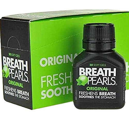 Breath Pearls Original Breath Freshener Softgels (4 Pack), 50 Count