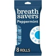 thumbnail image 1 of Breath Savers Peppermint Flavored Sugar Free Breath Mints, Rolls 0.75 oz, 8 Count, 1 of 9