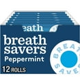 thumbnail image 1 of Breath Savers Peppermint Sugar Free Breath Mints, Rolls 0.75 oz, 24 Count, 1 of 9