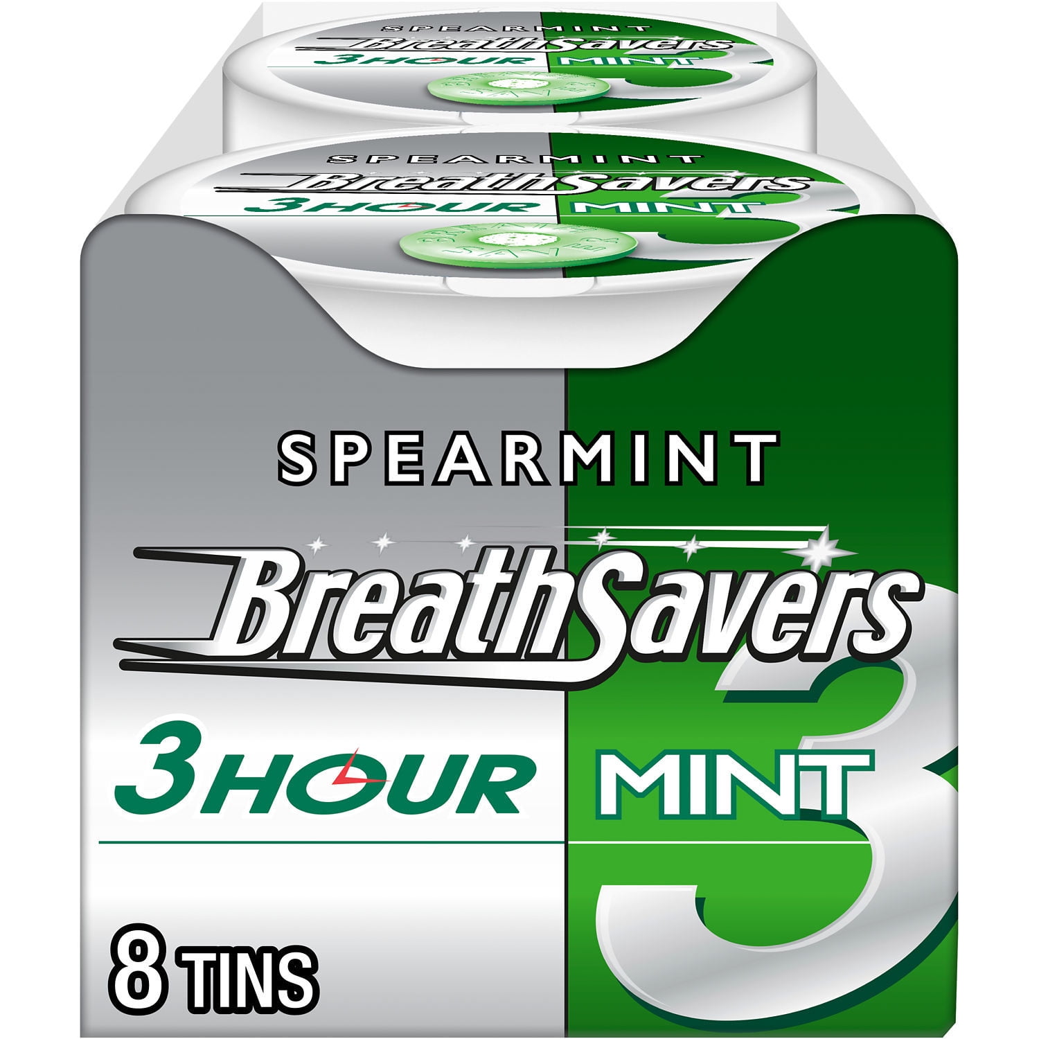 Breath Savers 3-Hour Mint Spearmint Flavor Sugar Free Breath Mints