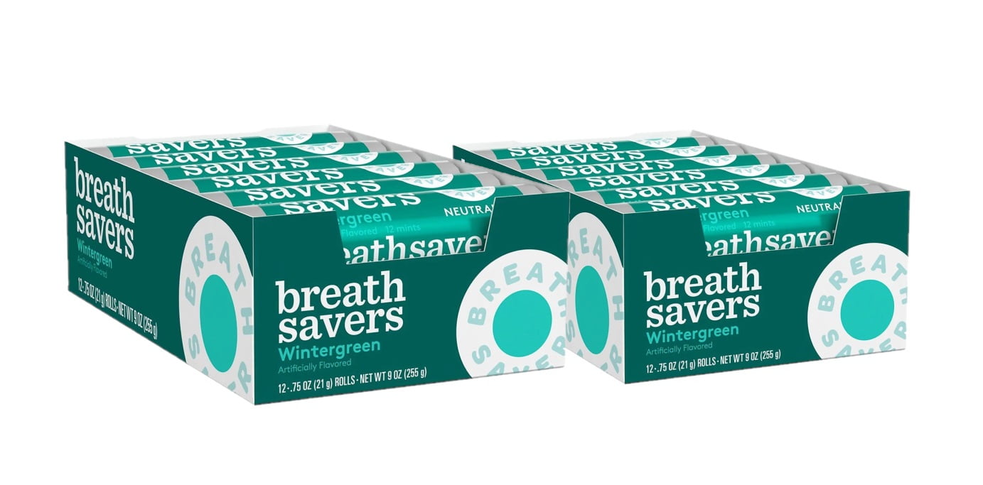 Breath Savers Wintergreen SugarFree Breath Mints Rolls (0.75 oz., 24