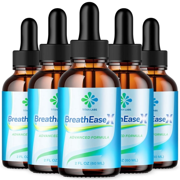 BreathEaseX Respiratory Blend Drops Advanced Formula Lung Support Breath Ease X 150 Servings