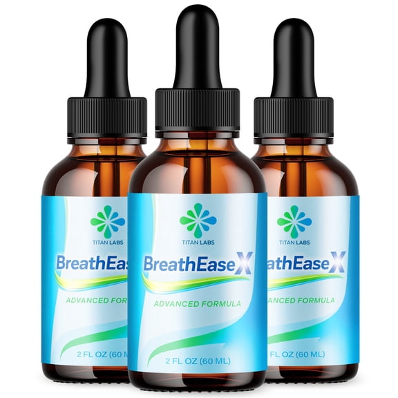 BreathEaseX Respiratory Blend Drops Advanced Formula Lung Support Breath Ease X 90 Servings