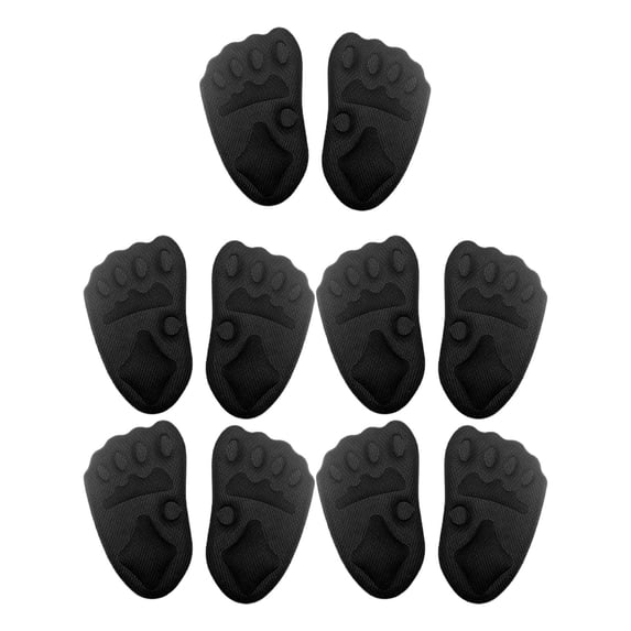 Breathable 5Pair High Heel Cushion Inserts Metatarsal Pads Shoe In Black