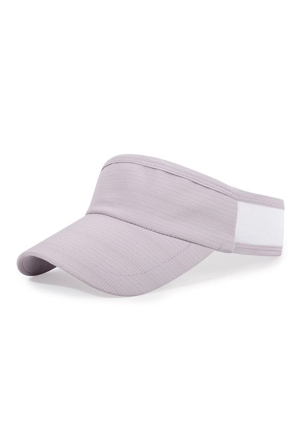 Breathable Adjustable Sun Visor Hat for Men Women, Ideal for Beach, Sports, and Travel Light Purple One Size
