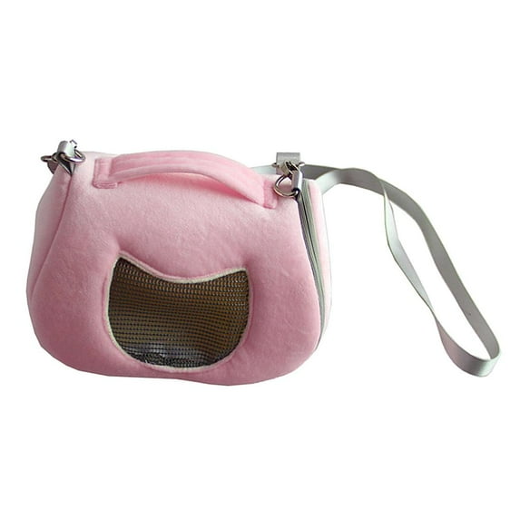 Breathable Animal Carrier Hamster Travel Bag Reptile Outdoor Bag - - Pink - Pink