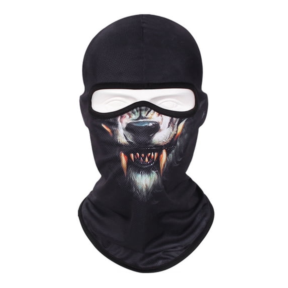 Breathable Animal Print Cycling Face Mask, Quick-Dry Sweat-Absorbent Sun Headgear for Outdoor Sports, Multicolor, One Size