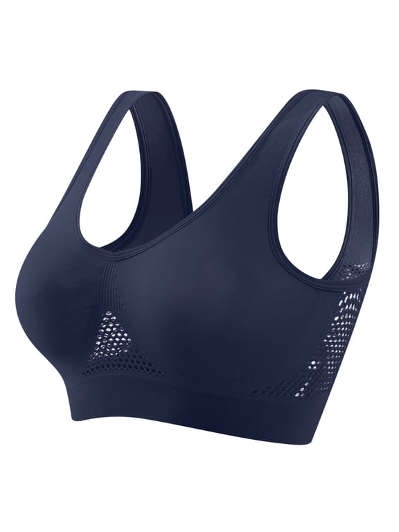 Breathable Anti-Sagging Breasts Sports Bras for Women Cooling Comfort Wireless Bra Breathable Lift Up Air Bra