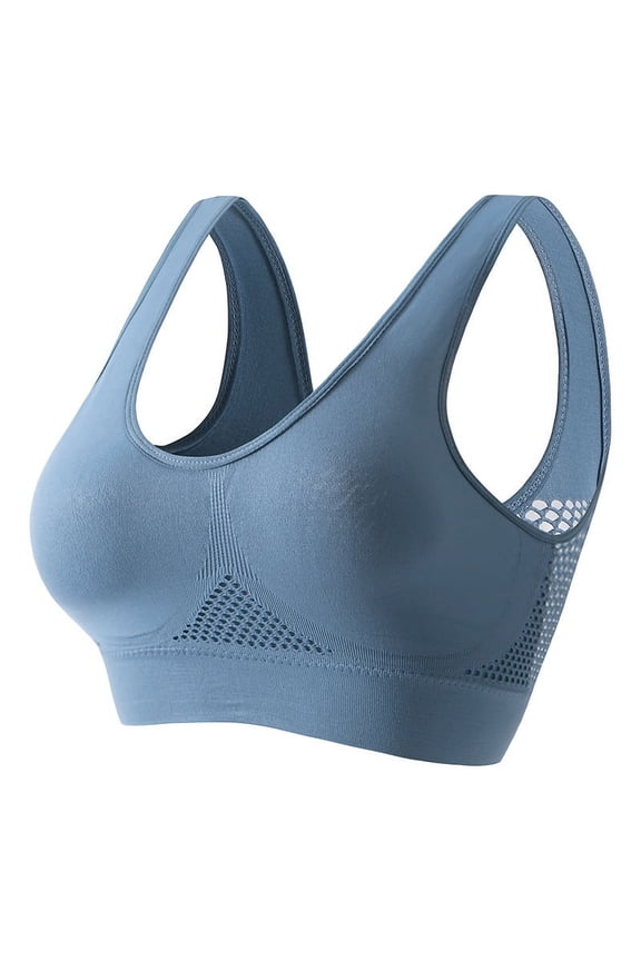 Breathable Anti-Sagging Breasts Sports Bras for Women Cooling Comfort Wireless Bra Breathable Lift Up Air Bra