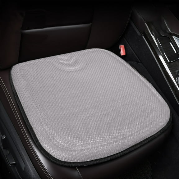 Breathable & Anti-Slip Viscose Filament Car Seat Covers, Ice Silk Non-Slip Universal Car Seat Pad with Storage Pockets, Wear-Resistant Cotton Seat Protector Breathable and Refreshing for Vehicles