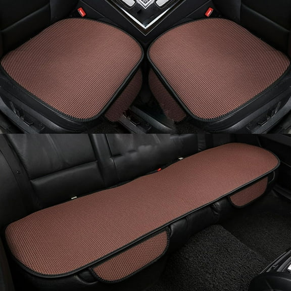 Breathable & Anti-Slip Viscose Filament Car Seat Covers, Non-Slip Car Seat Pad for Summer: Breathable and Refreshing, Ice Silk Cooling Breathable Car Seat Protective Front Car Seat Cover