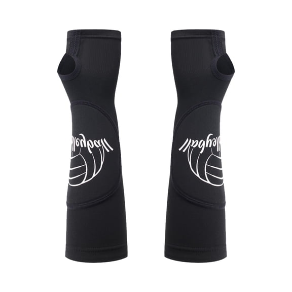 Breathable Athletic Arm Sleeves Thickened Padding Forearm Protectors Guards for Volleyball Basketball Sport Training