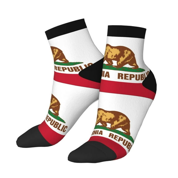 Breathable Athletic Socks California Cushioned Quarter Socks for Men Women