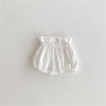 thumbnail image 1 of Breathable Baby Girls Summer Shorts Soft Pants Elastic Waistband Easy Change Casual Toddler Outdoor Play Daily WearWhite0-6 Months, 1 of 3