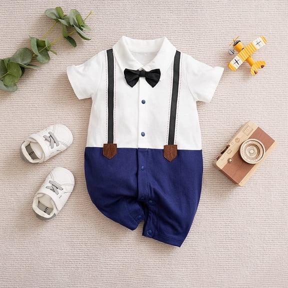 Breathable Baby Short Sleeve Romper – UPF Sun Protection