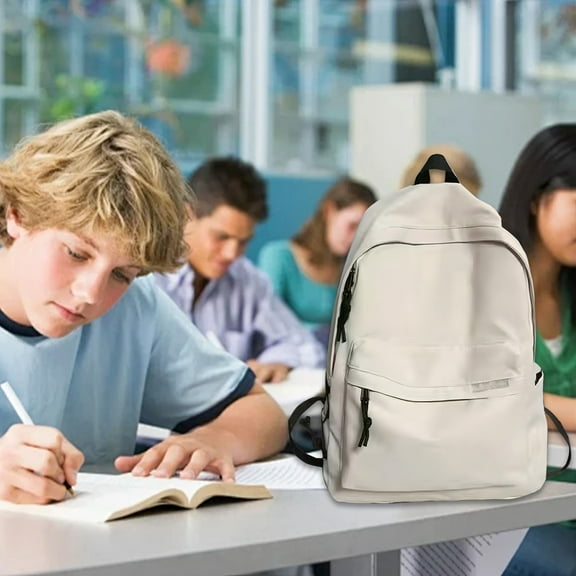 Breathable Backpack Watertight, Large Capacity Elementary Middle School Students Bag, Men Women Nylon Backpack, Multiple Compartments, Adjustable Straps, For Daily Study Travel