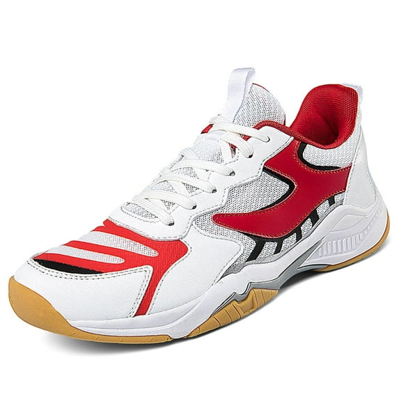 Breathable Badminton Shoes, Lightweight Mesh Indoor Non-Marking Gum Rubber Badminton Shoes