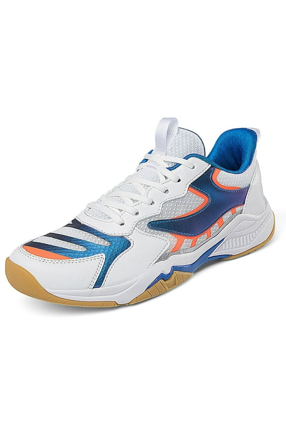 Breathable Badminton Shoes, Lightweight Mesh Indoor Non-Marking Gum Rubber Badminton Shoes