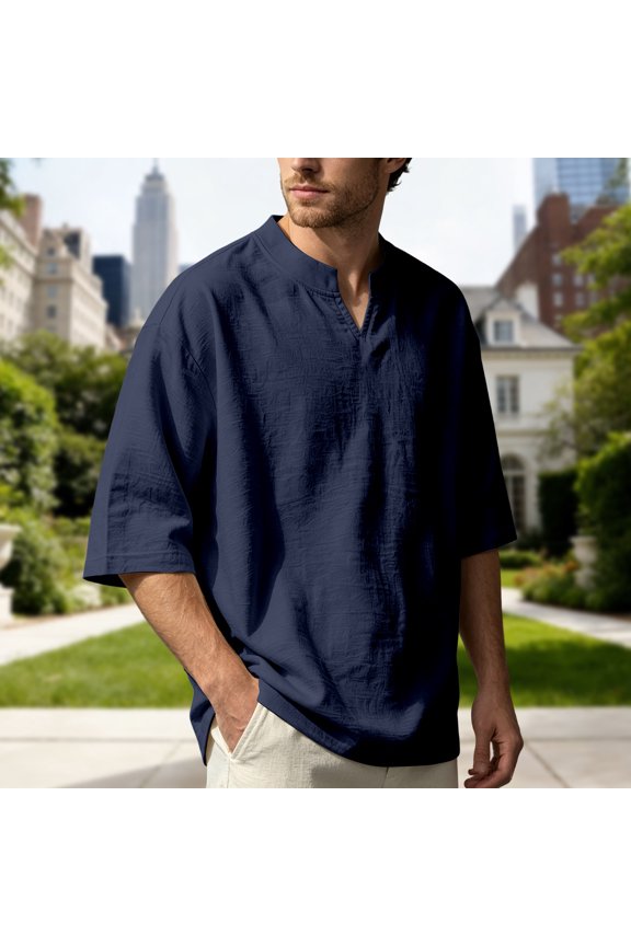 Breathable Blend ’s Solid Short Sleeve T Shirt For Everyday Comfort And Cool Fit Lightweight Apparel