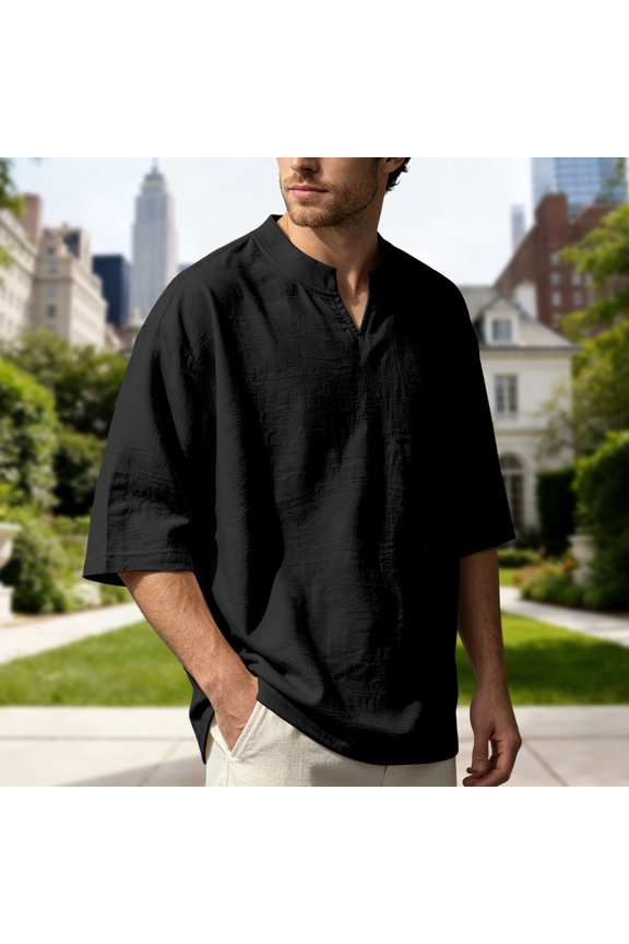 Breathable Blend ’s Solid Short Sleeve T Shirt For Everyday Comfort And Cool Fit Lightweight Apparel