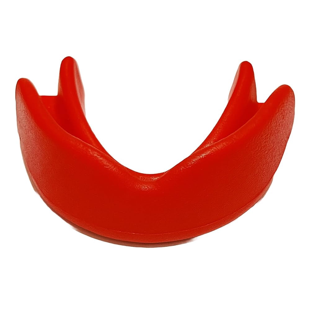 Breathable Boil Bite Mouth Guards, Super Tough MMA Mouthpiece for Boxing, Wrestling Mouthguard - Combat Sports Mouthpiece in Red, Pack of 10