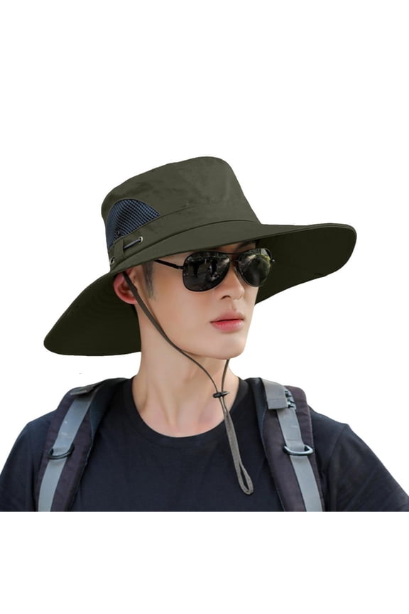 Breathable Boonie Hat for Men Women Wide Brim Summer Protections Hat Fishing Hats Sun Bucket Hats for Outdoor Fishing