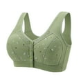 thumbnail image 1 of Breathable Bra for Women JIANLAI Anti Sagging Wireless Push Up Bras for Women No Underwire Full Coverage Bra Comfy Bras for Women Green, 1 of 2
