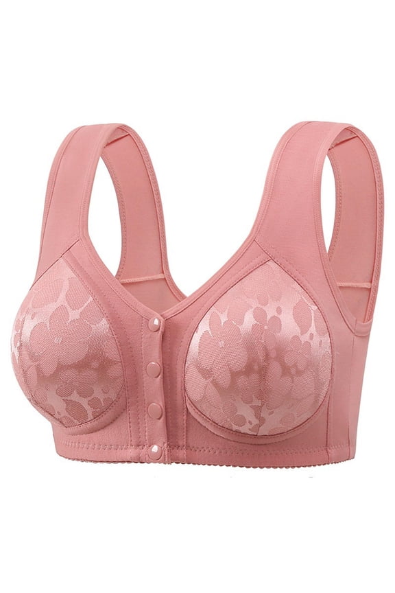 Breathable Bra for Women JIANLAI Bra for Women Seamless No Underwire Back Smoothing Everyday Comfort,Bralette Hot Pink