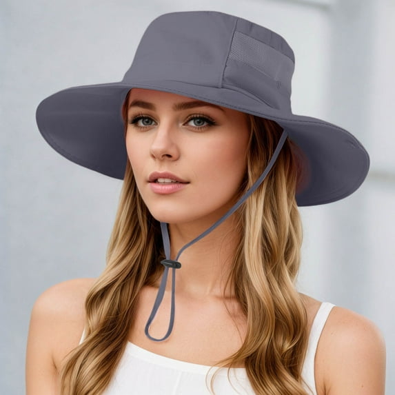 Breathable Bucket Hat For Men Women Outdoor Sports Casual Summer Sun Hat Adjustable Drawstring Lightweight Unisex Fishing Cap Wide Brimmed Hat Child Hat Sun Hat Unisex Bucket Hat Teenage Girl Bucket