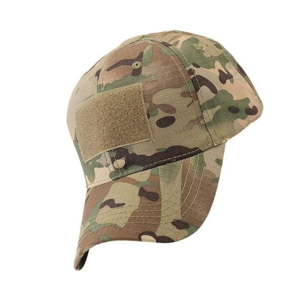 Breathable Camouflage Baseball Cap Adjustable Strap Lightweight Polyester Cotton for Outdoor Camping Hiking