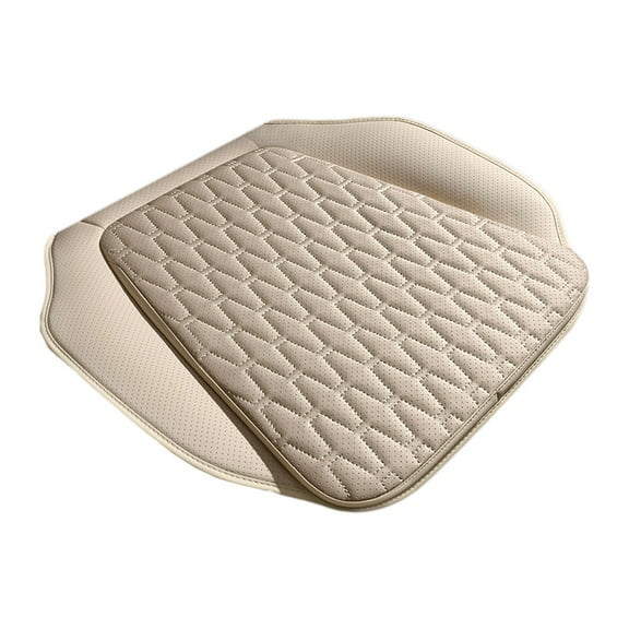 Breathable Car Seat Cushion 20.47x19.69in | Perforated Leather Four-Season Universal Pad with 3D Airflow Ventilation (5 Colors 0.60lb)​