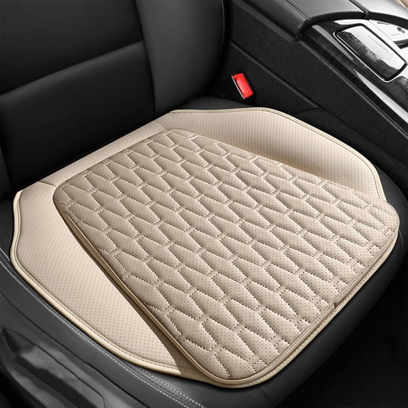 Breathable Car Seat Cushion Cover, Half Pack Design with Mesh and Perforated Technology, Provides All-Season Comfort and Ergonomic Support for Enhanced Driving Experience