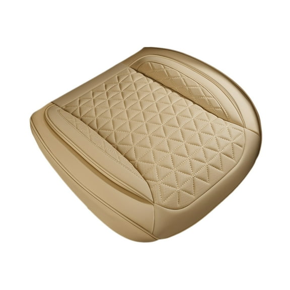 Breathable Car Seat Cushion for Ultimate Comfort and Support - Durable Leather and Velvet Design
