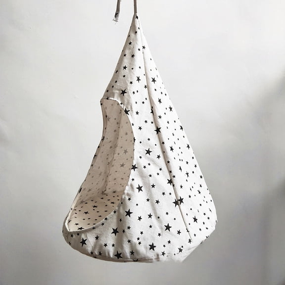 Breathable Cat Hammock Bed Comfortable Hanging Pet Hammock Bed Swing for Cats Small Dogs Rabbits, White Star