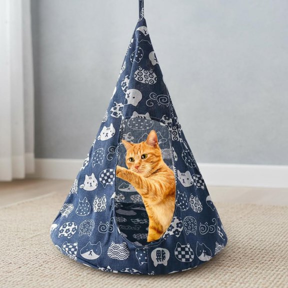 Breathable Cat Hammock Bed Comfortable Hanging Pet Hammock Bed Swing for Cats Small Dogs Rabbits