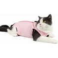 thumbnail image 1 of Breathable Cat Onesie for Cats After Surgery Spay Neuter, Cat Recovery Suit for Abdominal Wounds or Skin Diseases, Anti Licking Cat Cone Alternative, Professional Pet Surgery Recovery Shirt, 1 of 6