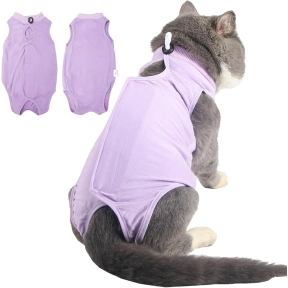 Breathable Cat Onesie for Cats After Surgery Spay Neuter, Cat Recovery Suit for Abdominal Wounds or Skin Diseases, Anti Licking Cat Cone Alternative, Professional Pet Surgery Recovery Shirt
