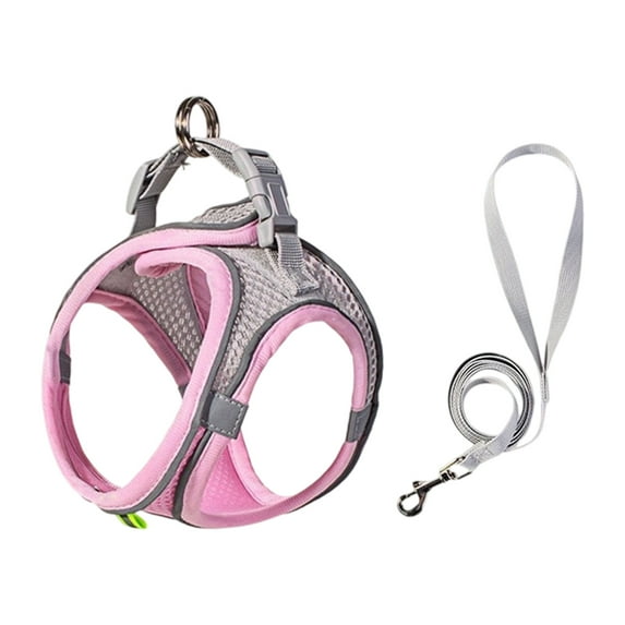 Breathable Cats Harness With Adjustable Straps And Safety Buckles For Small Pet Dog Outdoor Comfortable Walking Gear