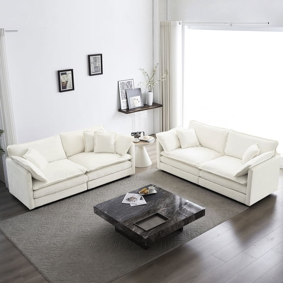 Breathable Chenille 2 - Piece Sofa | Flexible for Different Room Layouts | Ensure Comfort and Adaptability