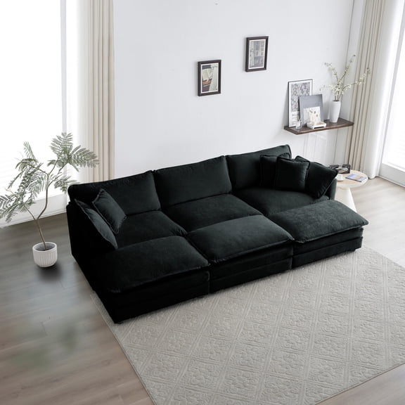 Breathable Chenille U - Shaped Sectional / Get Superior Comfort at Home