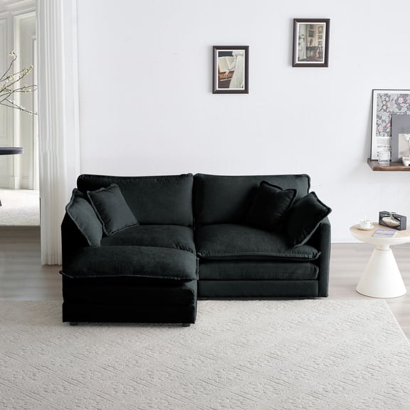 Breathable Chenille fabric 2-seater / Comfortable for long sitting