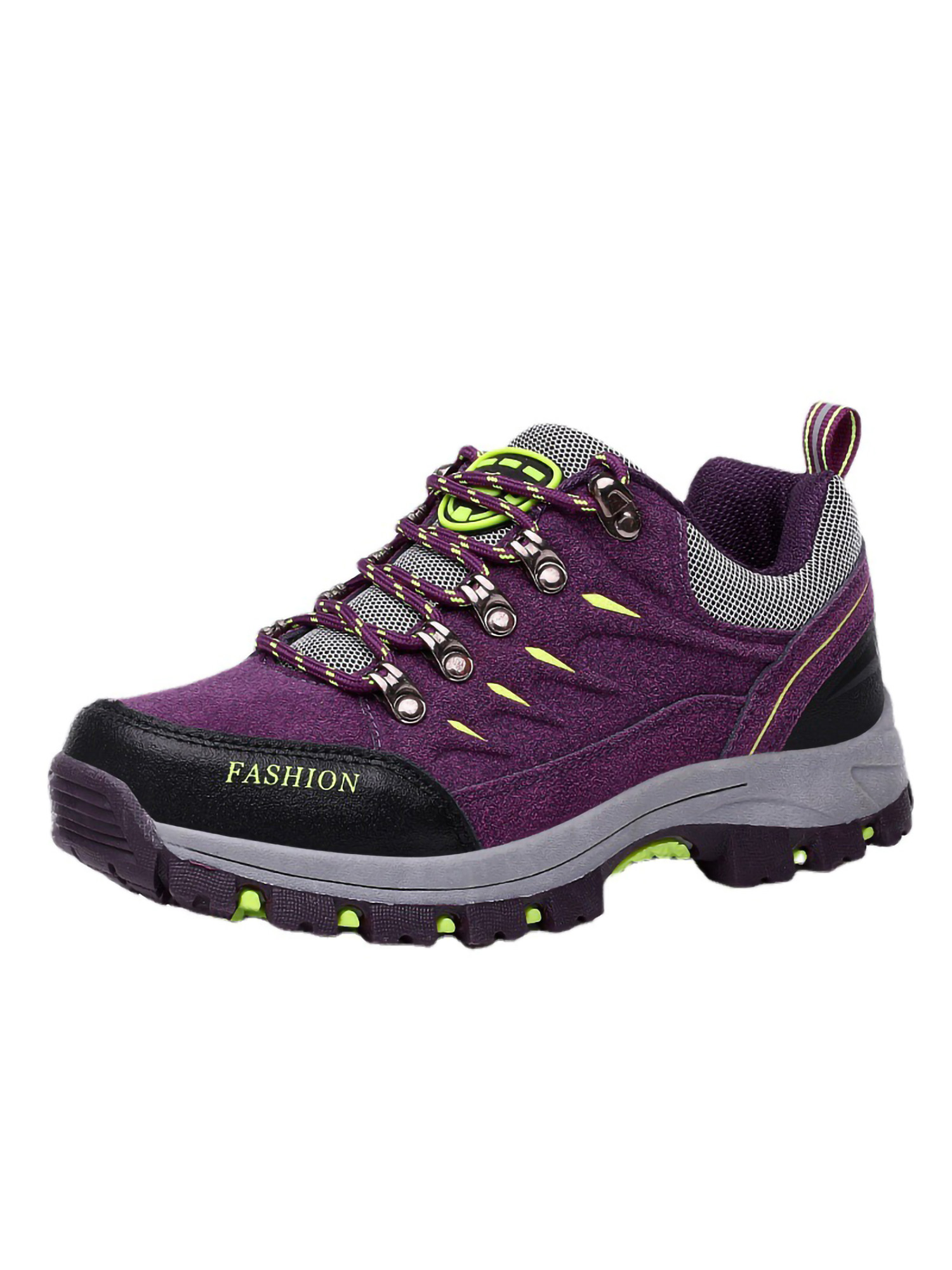 GOOBON Women's Purple Walking Sneakers - Breathable Mesh, Cushioned, Non-Slip Rubber Sole